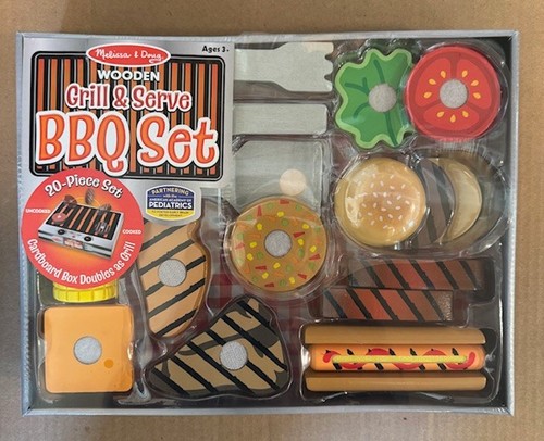 Melissa doug set bbq grill - set,